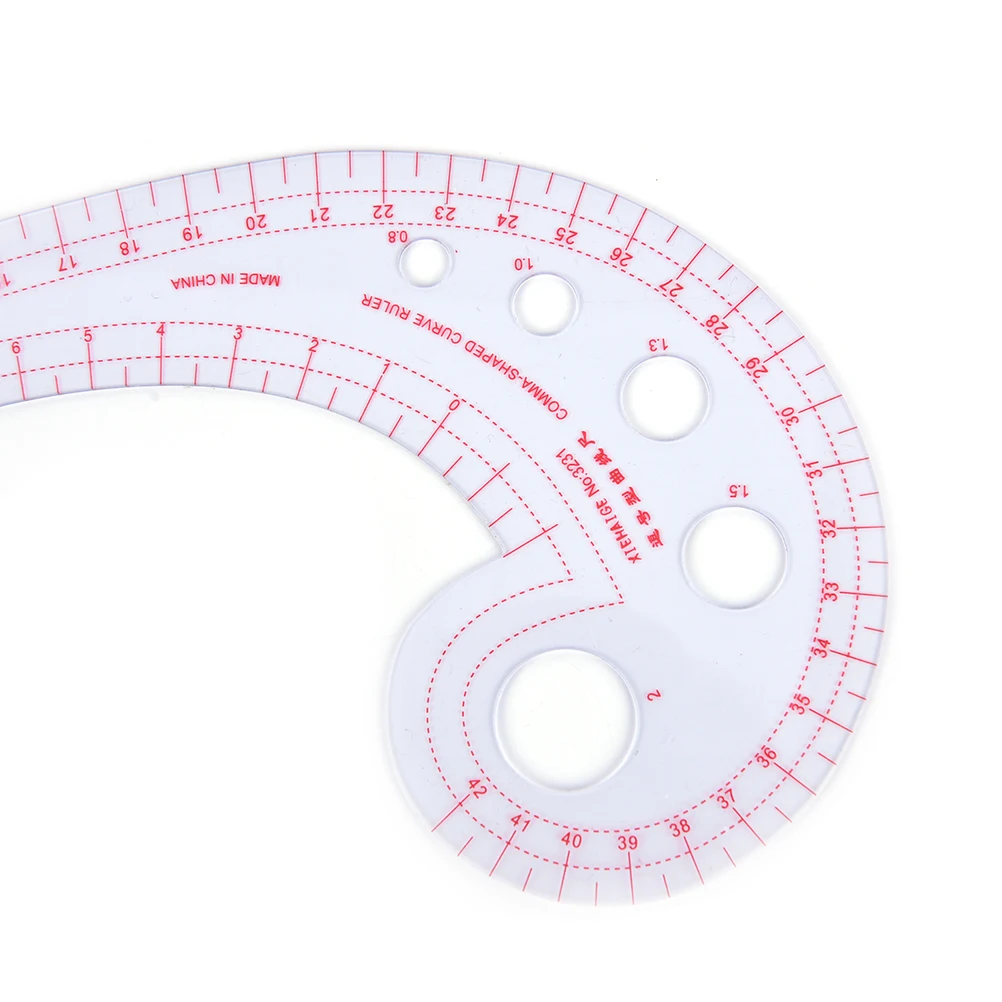 mingtongli 11.8 Long Comma Shaped Drawing Tailor Ruler Transparent French Curve Ruler mingtongli 11.8 Long Comma Shaped Drawing Tailor Ruler Transparent French Curve Ruler