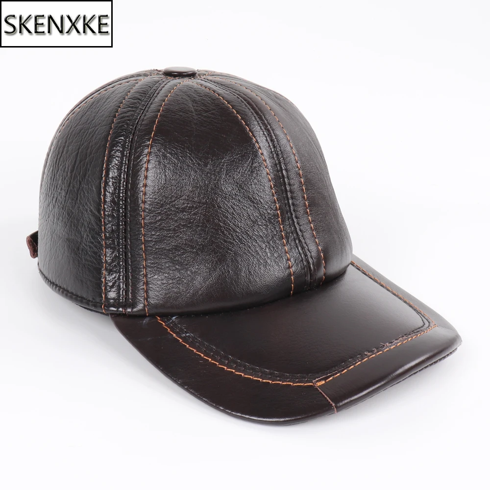 Men Real Cowhide Leather Baseball Caps Male Autumn Winter Natural Real Cow Leather Hats New Good Quality Casual Real Leather Cap
Men Real Cowhide Leather Baseball Caps Male Autumn Winter Natural Real Cow Leather Hats New Good Quality Casual Real Leather Cap