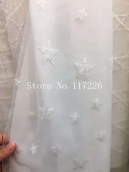 Soft material French Net Lace fabric JRB-62302 with glued glitter Excellent quality French tulle Material Net Lace
Soft material French Net Lace fabric JRB-62302 with glued glitter Excellent quality French tulle Material Net Lace