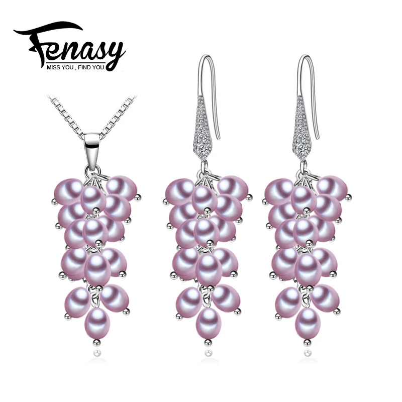 FENASY fashion Shell design natural pearl jewelry set necklace earrings for women s925 Sterling silver jewelry birthday gift box
FENASY fashion Shell design natural pearl jewelry set necklace earrings for women s925 Sterling silver jewelry birthday gift box