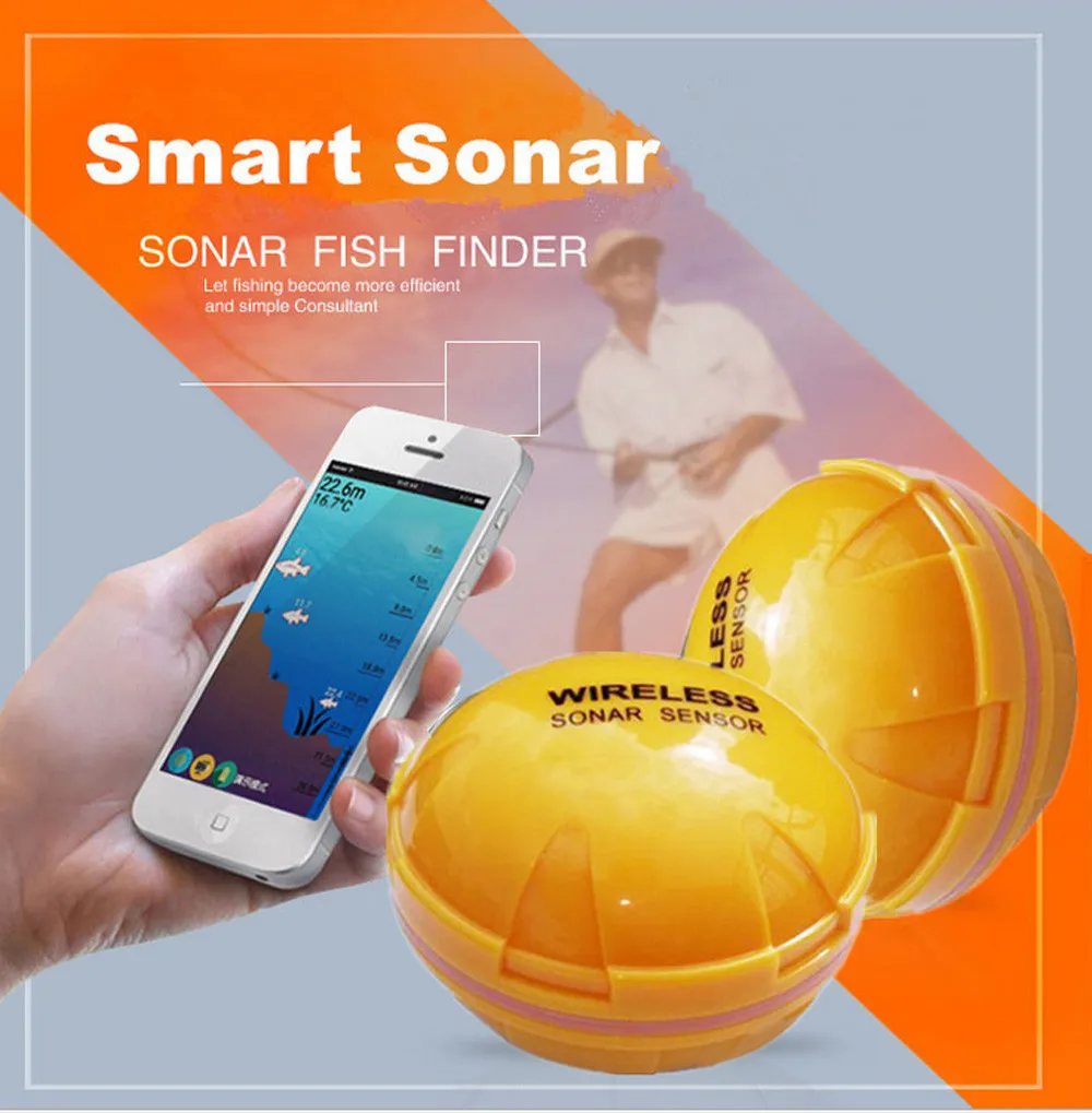 Wireless Sonar Fish Finder Sea Lake Fish Detect For Smartphone Fishing Accessories
Wireless Sonar Fish Finder Sea Lake Fish Detect For Smartphone Fishing Accessories