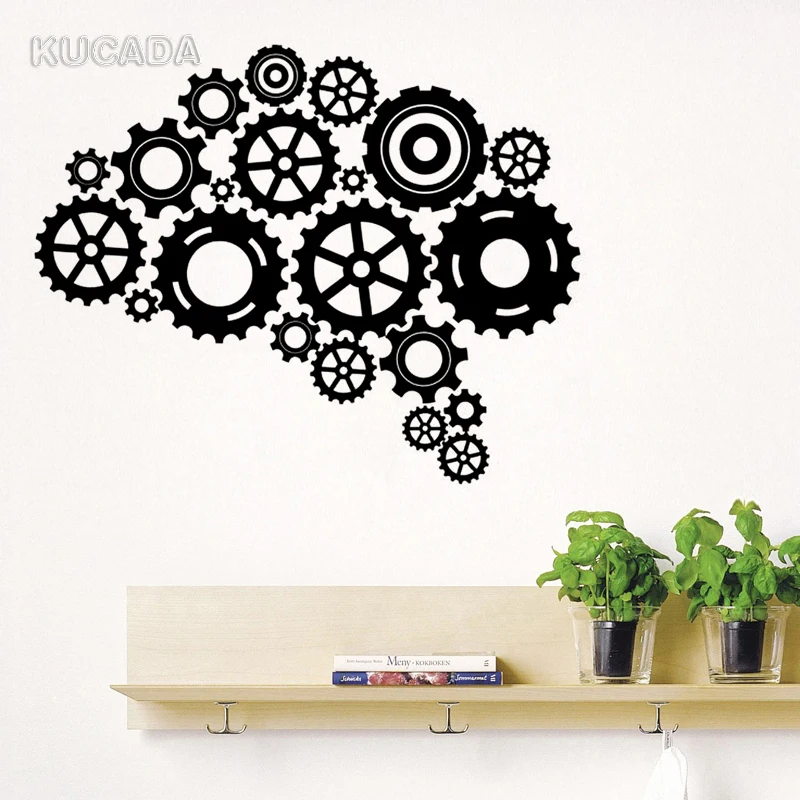 Vinyl Wall Decal Sticker Quote Gears Brain Smart Knowledge Decor Office Study Meeting room DIY Home Decor Mural JG4097
Vinyl Wall Decal Sticker Quote Gears Brain Smart Knowledge Decor Office Study Meeting room DIY Home Decor Mural JG4097