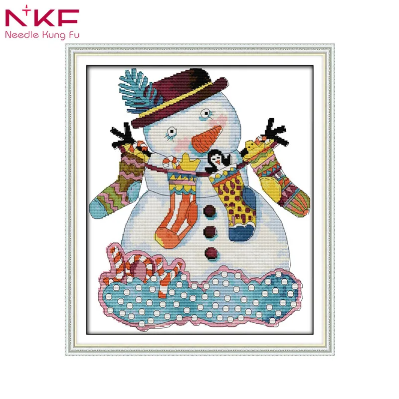 Christmas snowman chinese counted printed pattern cross stitch kits embroidery needlework sets New Year's decor baby room 14CT
Christmas snowman chinese counted printed pattern cross stitch kits embroidery needlework sets New Year's decor baby room 14CT