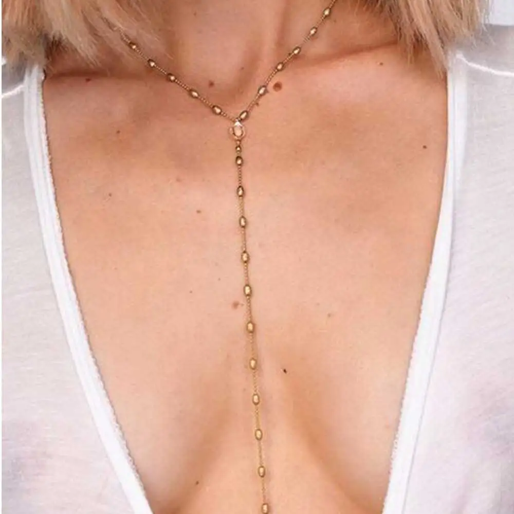 IPARAM 2019 Summer Beach Copper beads crystal necklace Women Accessory Gold Silver Colors Copper Beads Necklaces
IPARAM 2019 Summer Beach Copper beads crystal necklace Women Accessory Gold Silver Colors Copper Beads Necklaces