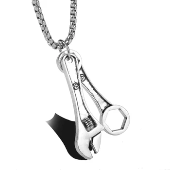 dongsheng Men Cool Metal Spanner Pendant Wrench Necklaces & Pendants Jewelry Mechanic Tool Necklace Collier Silver Jewelry -30
dongsheng Men Cool Metal Spanner Pendant Wrench Necklaces & Pendants Jewelry Mechanic Tool Necklace Collier Silver Jewelry -30