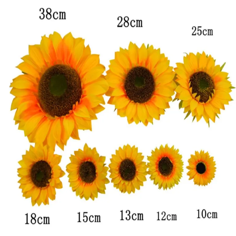 New Arrival Yellow Artificial Silk Sunflower Heads For Home Wedding Event DIY Decorations Supplies Many Size Available
New Arrival Yellow Artificial Silk Sunflower Heads For Home Wedding Event DIY Decorations Supplies Many Size Available