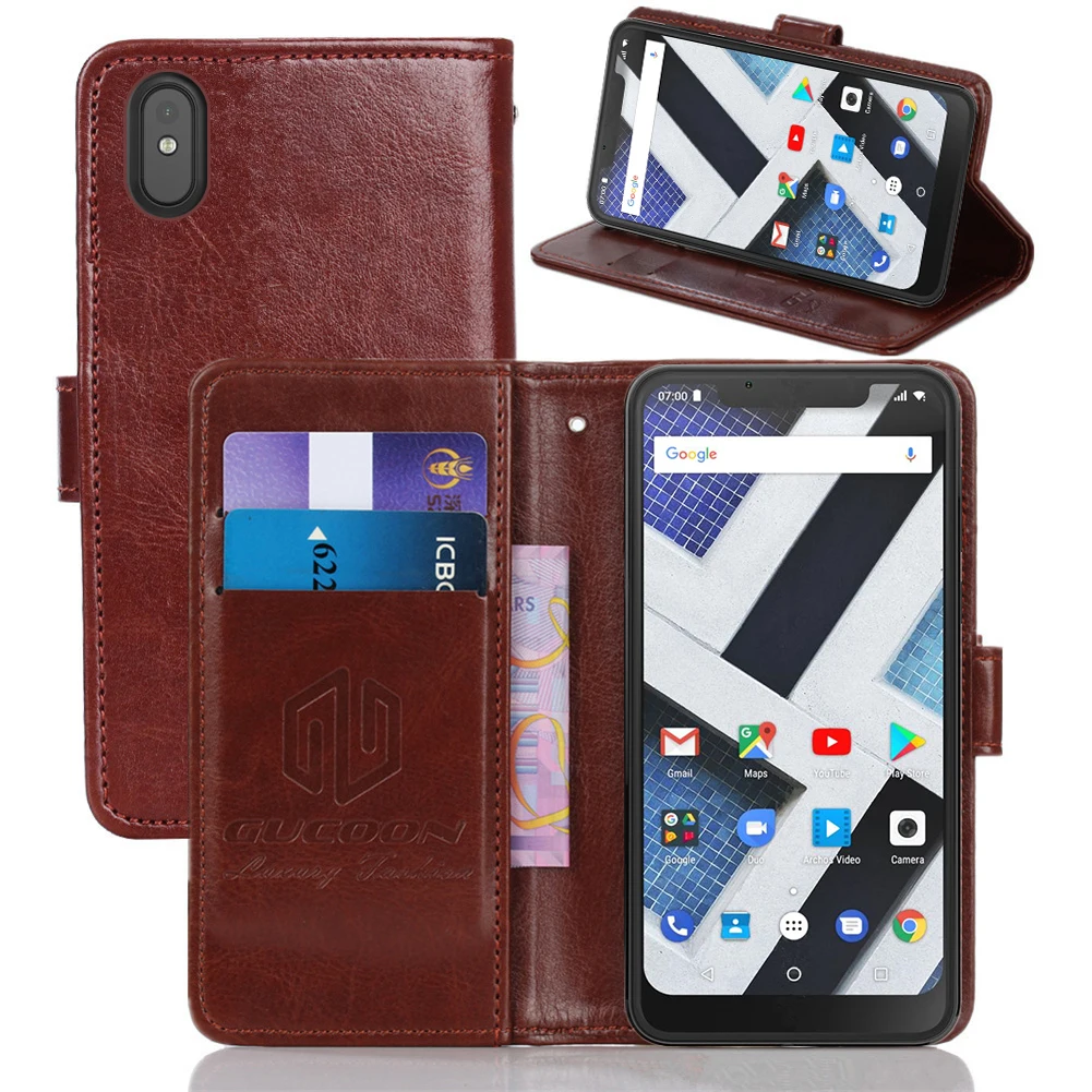 GUCOON Classic Wallet Case for Archos Core 62S Cover PU Leather Vintage Flip Case for BQ 6040L Magic Fashion Phone Bag Shield
GUCOON Classic Wallet Case for Archos Core 62S Cover PU Leather Vintage Flip Case for BQ 6040L Magic Fashion Phone Bag Shield