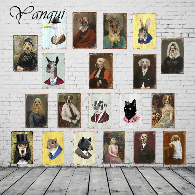 Retro Animal Catoon Signs Duck Dog Rabbit Sheep Mouse Cow Cat Wolf Metal Poster For Pub Bar Club House Home Wall Decor YQZ082
Retro Animal Catoon Signs Duck Dog Rabbit Sheep Mouse Cow Cat Wolf Metal Poster For Pub Bar Club House Home Wall Decor YQZ082