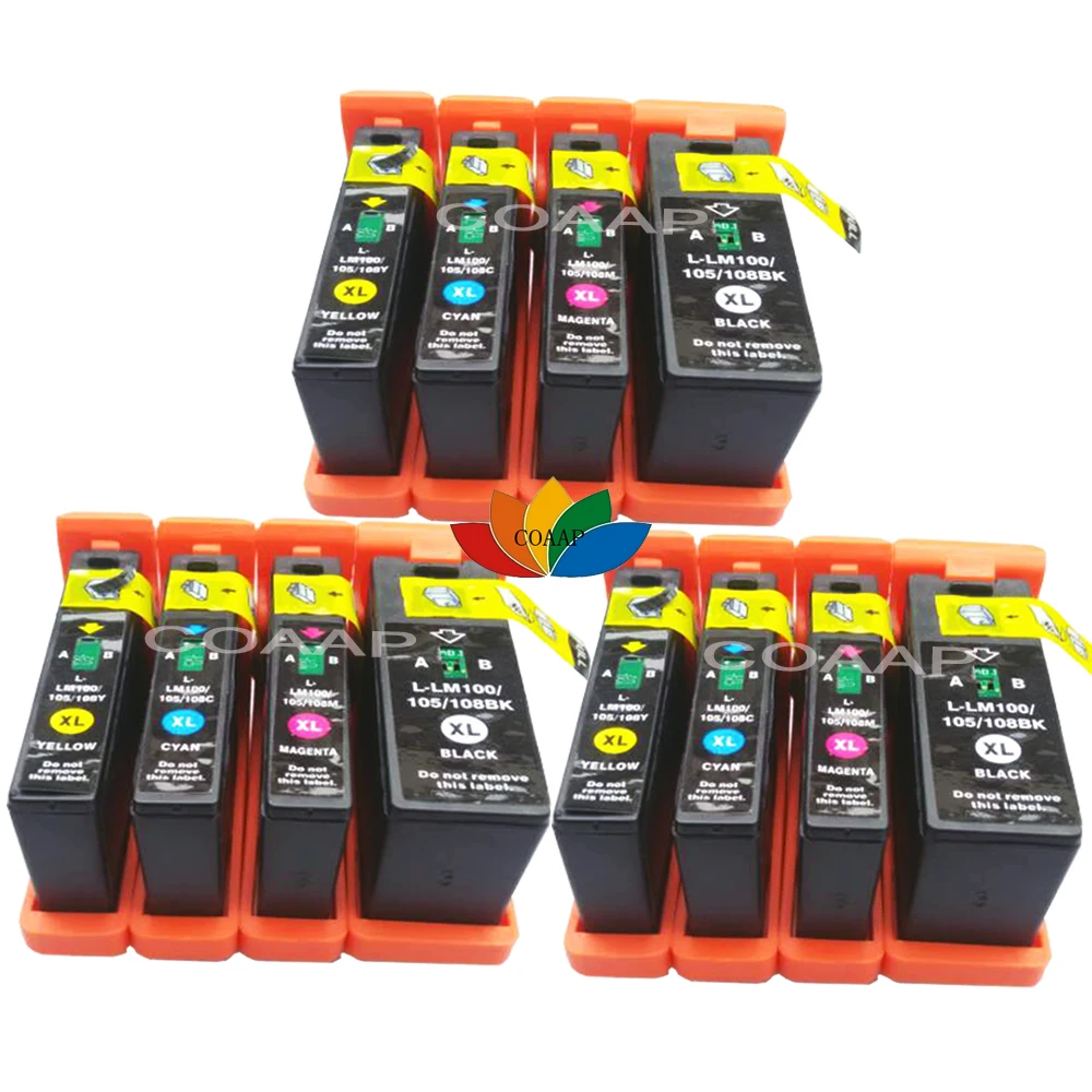 12 PK Compatible 100XL Ink Cartridge for Lexmark Pro202 Pro205 Pro206 Pro207 Pro701 Pro702 Pro703 Pro705 Pro706 Pro802 Pro803
12 PK Compatible 100XL Ink Cartridge for Lexmark Pro202 Pro205 Pro206 Pro207 Pro701 Pro702 Pro703 Pro705 Pro706 Pro802 Pro803