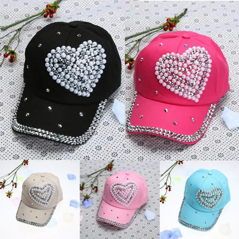 Trendy Pearl Diamond Baseball Cap For Women 2018 Heart Shaped Pearl Caps Soft Adjustable Baseball Cap Casquette Drop Shipping
Trendy Pearl Diamond Baseball Cap For Women 2018 Heart Shaped Pearl Caps Soft Adjustable Baseball Cap Casquette Drop Shipping