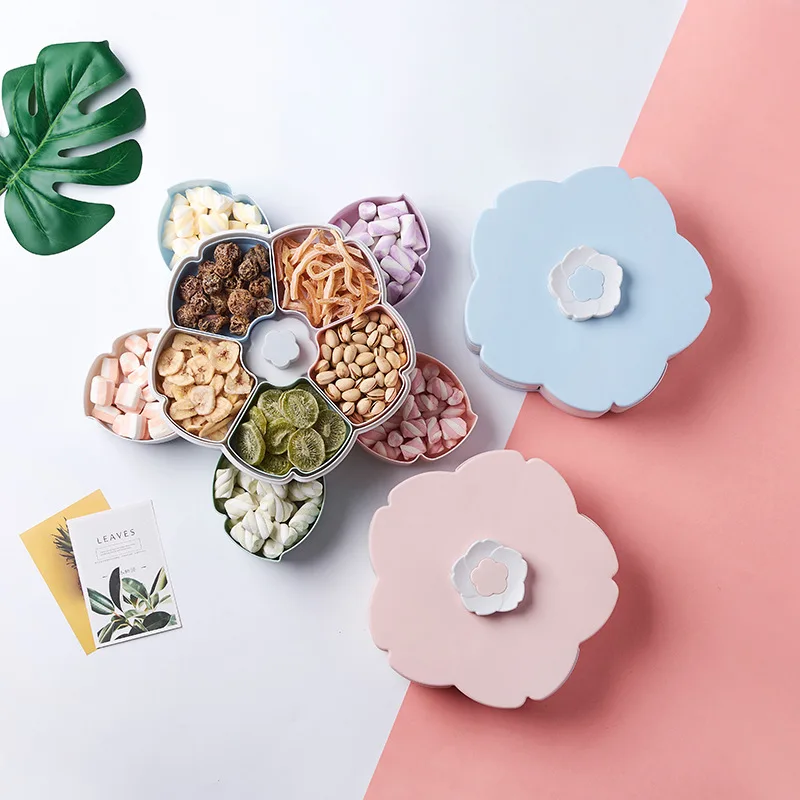Multi-function Petal Rotating Candy Box Living Room Bedroom Desktop Dried Fruit Compartment With Lid Fruit Plate Organization
Multi-function Petal Rotating Candy Box Living Room Bedroom Desktop Dried Fruit Compartment With Lid Fruit Plate Organization
