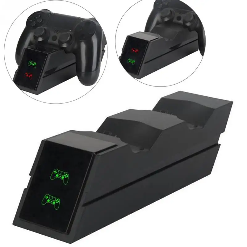 Black Plastic Double Charge For PS4 Controller With USB Cable Game Console Handle Charger
Black Plastic Double Charge For PS4 Controller With USB Cable Game Console Handle Charger