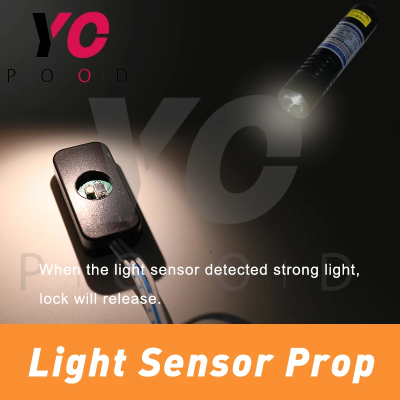 Light Sensor Prop YOPOOD Real Room Escape Game Use laser flashlight or torch strong light to shoot the light sensor to unlock
Light Sensor Prop YOPOOD Real Room Escape Game Use laser flashlight or torch strong light to shoot the light sensor to unlock