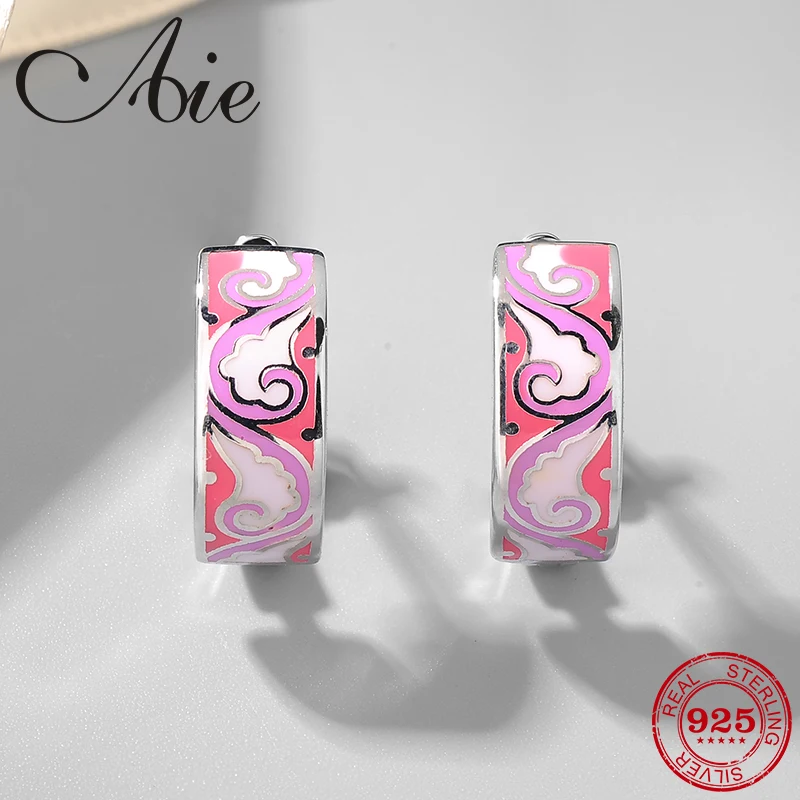 Fashion trend 925 Sterling Silver creative pink clouds pattern DIY colourful Enamel fine Stud Earrings Party Jewelry
Fashion trend 925 Sterling Silver creative pink clouds pattern DIY colourful Enamel fine Stud Earrings Party Jewelry