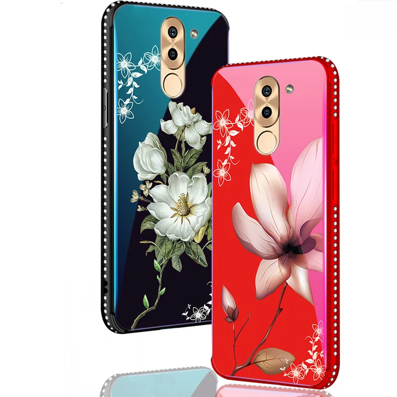 YueTuo Diamond glitter bling glass case for huawei honor 6X 6 X honor6x luxury original 3d girl flower phone back cover coque
YueTuo Diamond glitter bling glass case for huawei honor 6X 6 X honor6x luxury original 3d girl flower phone back cover coque