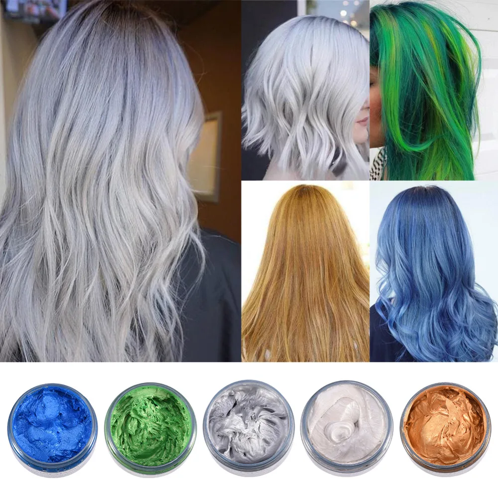 120ML Unisex Hair Color Mud Wax Dye Molding Paste Grandma Gray Color Temporary Hair Coloring Wax Cream Styling Tools
120ML Unisex Hair Color Mud Wax Dye Molding Paste Grandma Gray Color Temporary Hair Coloring Wax Cream Styling Tools