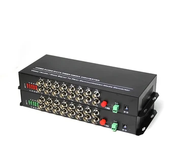 1 Pair 2 Pieces/lot 16 Channel Video Optical Converter Fiber Optic Video Optical Transmitter & Receiver 16CH +RS485 Data
1 Pair 2 Pieces/lot 16 Channel Video Optical Converter Fiber Optic Video Optical Transmitter & Receiver 16CH +RS485 Data