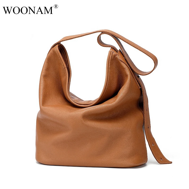 WOONAM Women Fashion Adjustable Shoulder Strap Top Grain Genuine Calf Leather Hobo Shoulder Bag WB632
WOONAM Women Fashion Adjustable Shoulder Strap Top Grain Genuine Calf Leather Hobo Shoulder Bag WB632