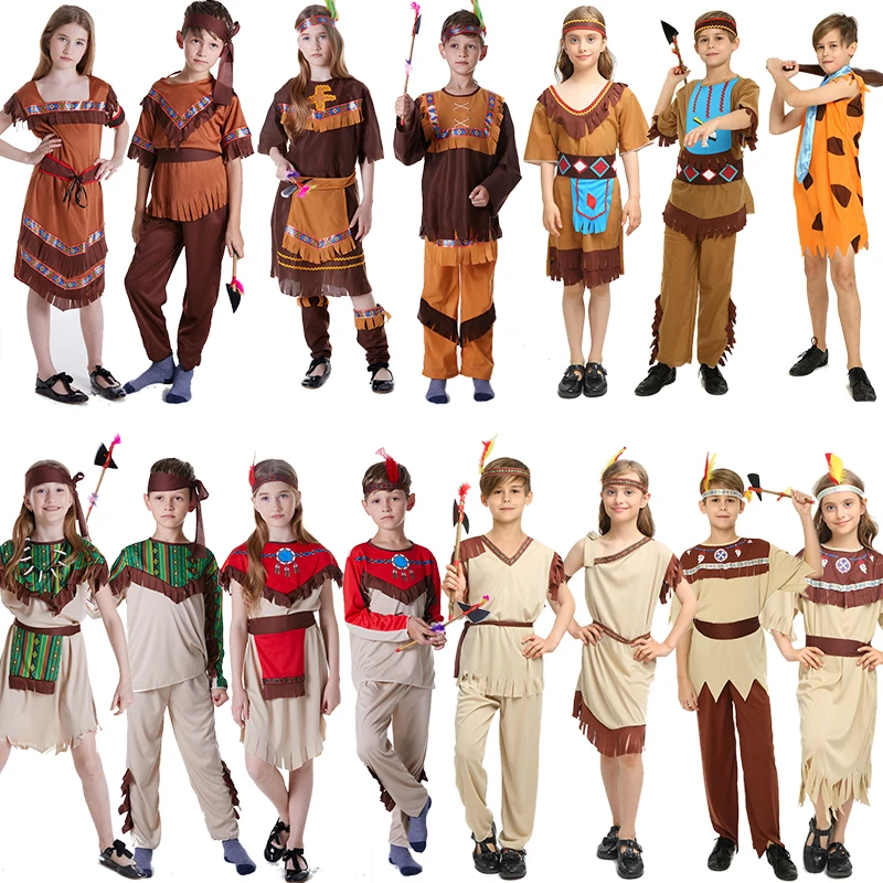 Halloween cosplay costume Adult Kids savage caveman costumes leopard flintstone African tribal Hunter Indian clothes AMBESTPARTY
Halloween cosplay costume Adult Kids savage caveman costumes leopard flintstone African tribal Hunter Indian clothes AMBESTPARTY