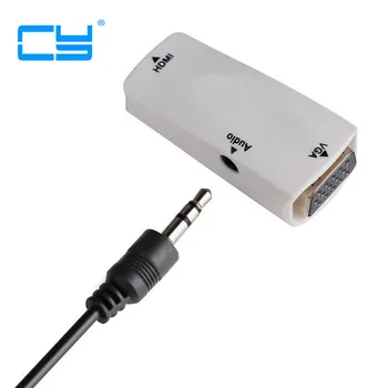 High Quality HDMI to VGA with Audio Cable HDMI to VGA Adapter Female To Female 1080p HDMI to VGA Converter For PC TV Xbox360 PS3
High Quality HDMI to VGA with Audio Cable HDMI to VGA Adapter Female To Female 1080p HDMI to VGA Converter For PC TV Xbox360 PS3