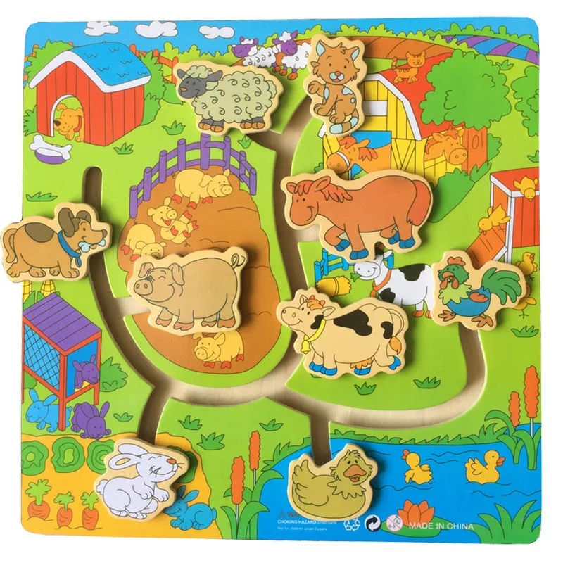Baby Early Education Wooden Puzzles Funny Animal/Digital Walking Match Logical Labyrinth Slide Puzzle Toys for Children Gift
Baby Early Education Wooden Puzzles Funny Animal/Digital Walking Match Logical Labyrinth Slide Puzzle Toys for Children Gift