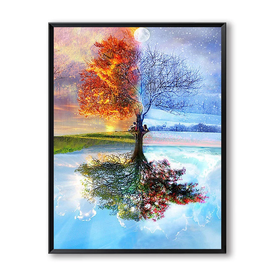Four Seasons Tree Landscape DIY Painting By Numbers Kit Paint On Canvas Painting Calligraphy For Home Decor SZH-801
Four Seasons Tree Landscape DIY Painting By Numbers Kit Paint On Canvas Painting Calligraphy For Home Decor SZH-801