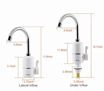LanLan Electric Water Heater Quick-heating Faucet Thermostat Tap with Power Plug Protection for Kitchen Bathroom (EU Plug)
LanLan Electric Water Heater Quick-heating Faucet Thermostat Tap with Power Plug Protection for Kitchen Bathroom (EU Plug)