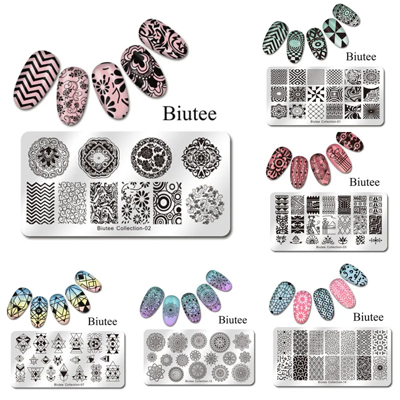 1Pc Biutee Rectangle Nail Stamping Template Classical Designs Flower Letter Stamp Nail 12*6cm Nail Stamping Plate 15 Patterns
1Pc Biutee Rectangle Nail Stamping Template Classical Designs Flower Letter Stamp Nail 12*6cm Nail Stamping Plate 15 Patterns