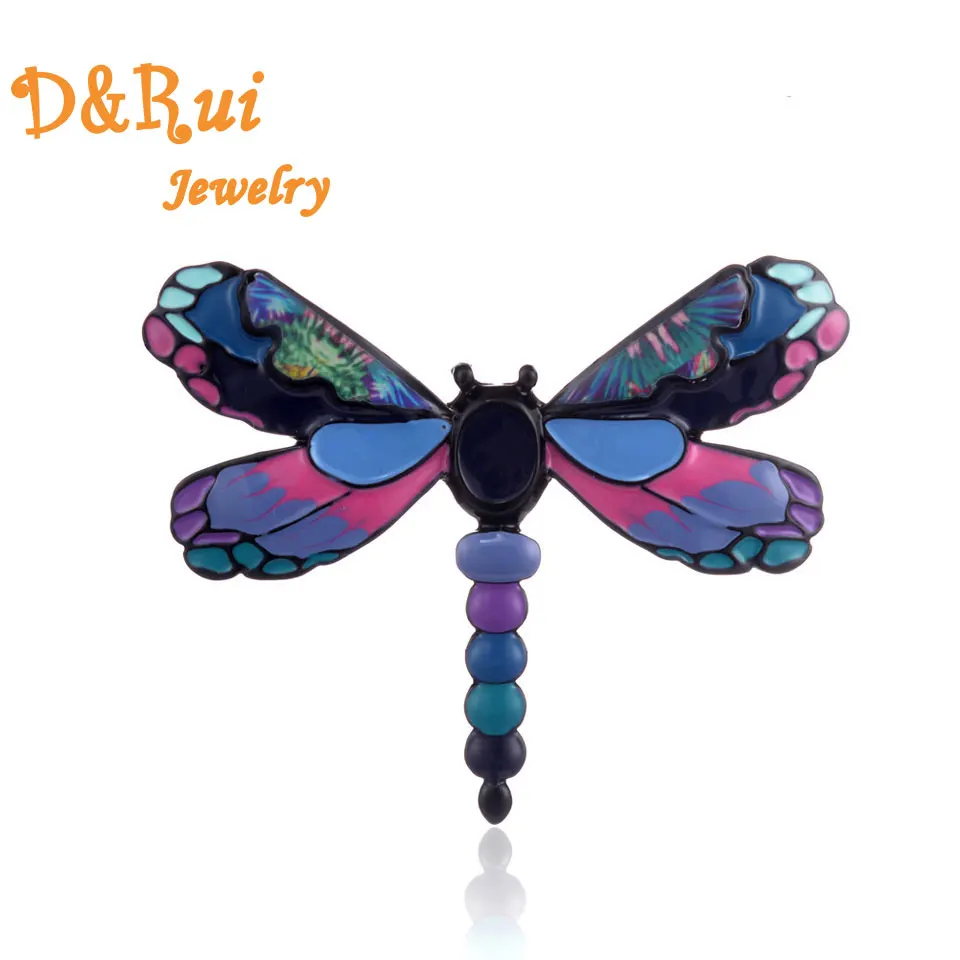 

Enamel Dragonfly Brooch for Girls Gift Metal Butterfly Broches Women Party Jewelry Pins and Brooches Coat Dress Pin Best 2019