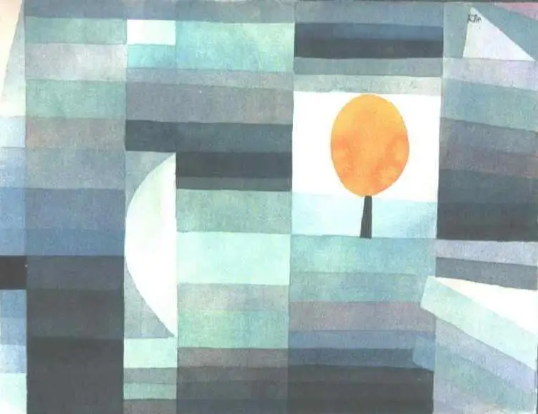 

High quality Oil painting Canvas Reproductions The messenger of autumn (1922) by Paul Klee Painting hand painted
