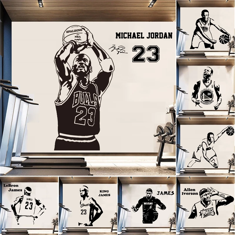Basketball Wall Stickers Wall Decals Vinyl Sticker For Kids Room Bedroom Decor Michael Jordan Stephen Curry LeBron James Lakers
Basketball Wall Stickers Wall Decals Vinyl Sticker For Kids Room Bedroom Decor Michael Jordan Stephen Curry LeBron James Lakers