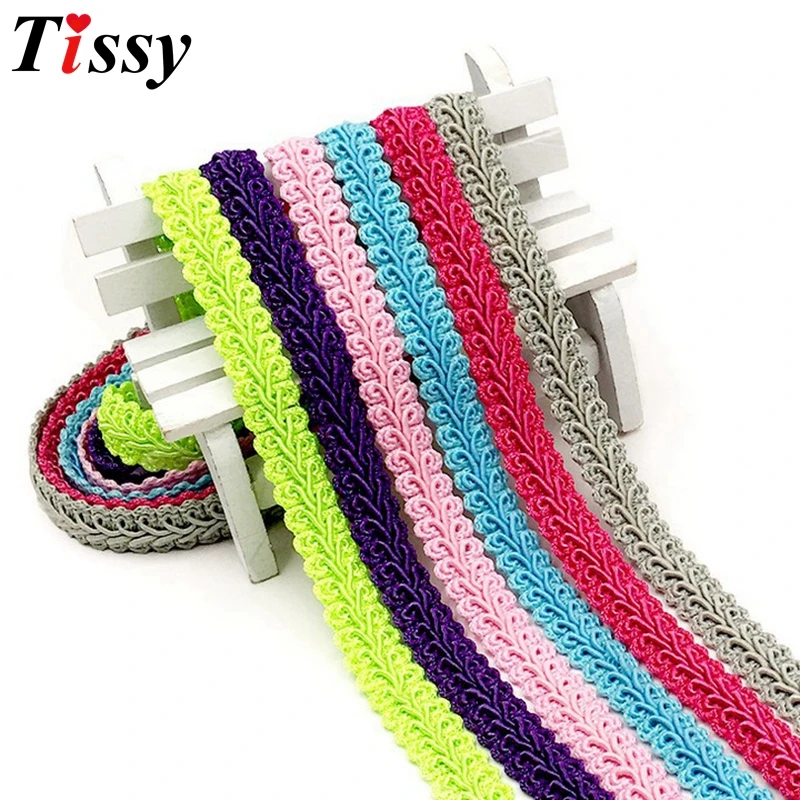 5M/Lot Colorful 12MM DIY Trim Sewing Lace Centipede Braided Lace Ribbon Home Party Decoration Clothes Curve Lace Accessories
5M/Lot Colorful 12MM DIY Trim Sewing Lace Centipede Braided Lace Ribbon Home Party Decoration Clothes Curve Lace Accessories