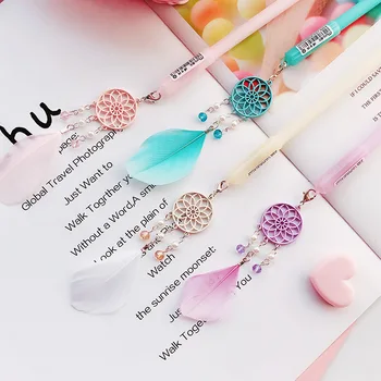 2 pcs/lot Colorful Feather Dreamcatcher Pendant Gel Pen Ink Pen Promotional Gift Stationery School & Office Supply
2 pcs/lot Colorful Feather Dreamcatcher Pendant Gel Pen Ink Pen Promotional Gift Stationery School & Office Supply