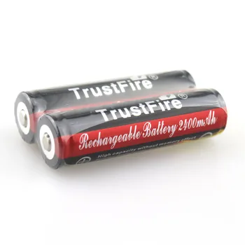 TrustFire 18650 2400mAh 3.7V Li-ion Rechargeable Battery with PCB Power Source for LED Flashlight (1 pair)
TrustFire 18650 2400mAh 3.7V Li-ion Rechargeable Battery with PCB Power Source for LED Flashlight (1 pair)