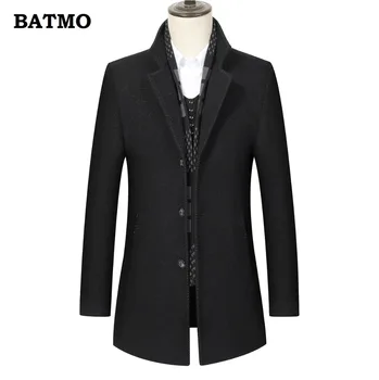 BATMO 2018 new arrival winter high quality wool thicked warm plaid trench coat men,men's winter jackets men,MN8835
BATMO 2018 new arrival winter high quality wool thicked warm plaid trench coat men,men's winter jackets men,MN8835