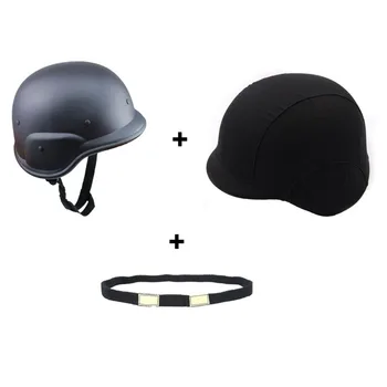 A Set M88 Helmet ABS Helmet + Black M88 Helmet Cover + Fluorescent Glow in Dark Belt Strap for Tactical Gear Hunting War Game
A Set M88 Helmet ABS Helmet + Black M88 Helmet Cover + Fluorescent Glow in Dark Belt Strap for Tactical Gear Hunting War Game