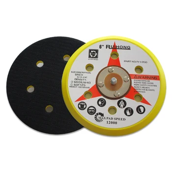 6 Inch 150 MM 6 Holes Backup Sanding Pad Sanding Disc Hook Loop Backing Pad 5/16"-24 Thread Abrasive Tools
6 Inch 150 MM 6 Holes Backup Sanding Pad Sanding Disc Hook Loop Backing Pad 5/16"-24 Thread Abrasive Tools