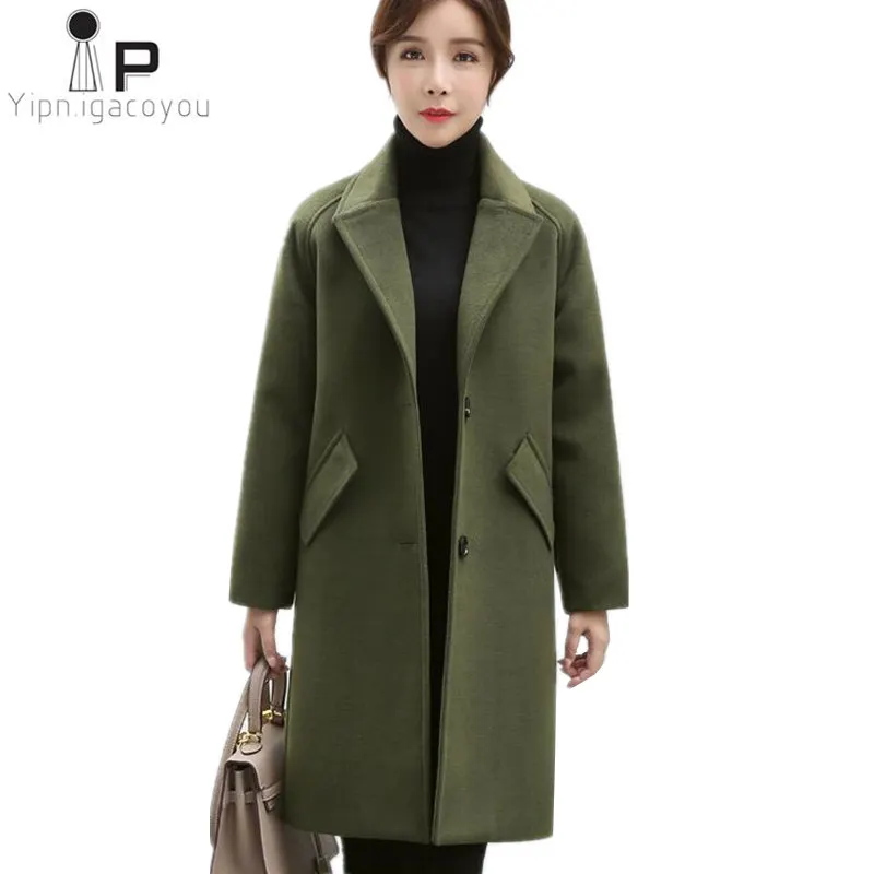 Winter Long Coat Women Wool Jacket New Korean Fashion Plus Size Black warm Faux Woolen Coat Autumn Jackets For Women overcoat
Winter Long Coat Women Wool Jacket New Korean Fashion Plus Size Black warm Faux Woolen Coat Autumn Jackets For Women overcoat