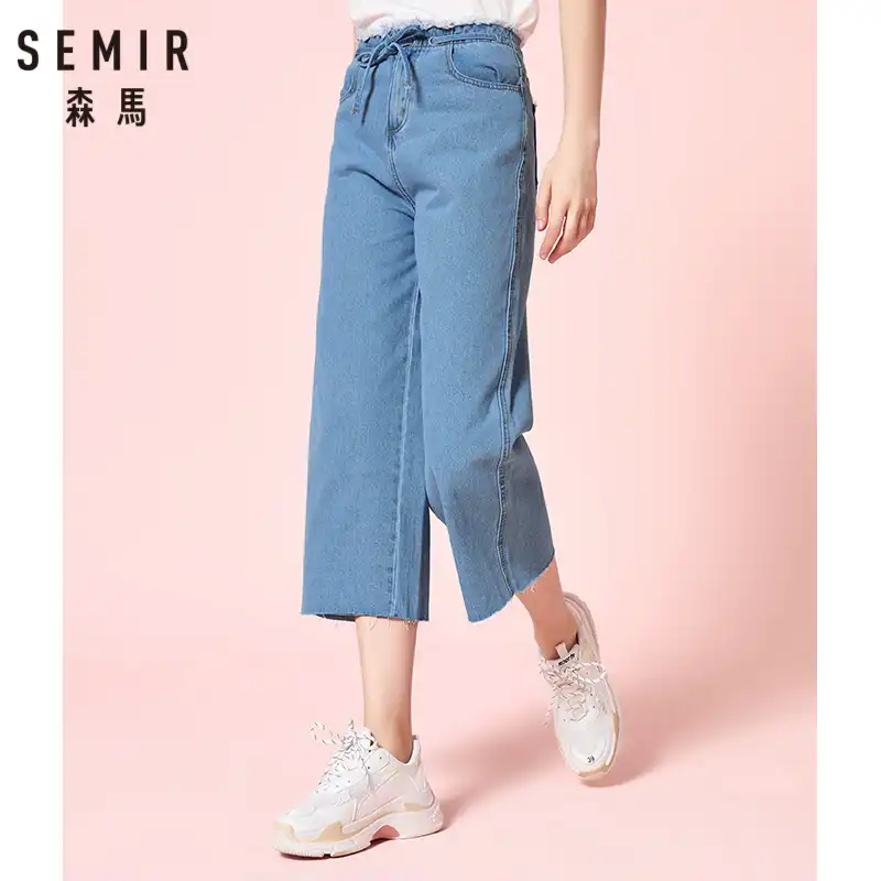 women's denim culottes