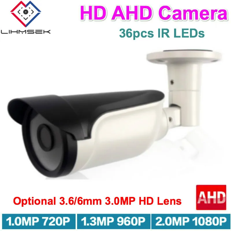 Lihmsek AHDM 720P 960P AHDH 1080P Analog High Definition IR Night Vision Bullet Camera AHD CCTV Security Outdoor | Безопасность и