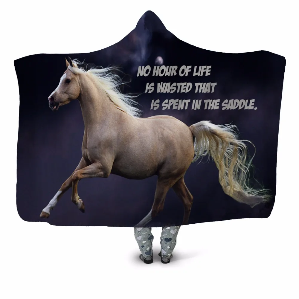 Running Horse 3D Printed Plush Hooded Washable Blanket for Adult Children Sofa Quilt Wearable Fleece Throw Blanket Home Office
Running Horse 3D Printed Plush Hooded Washable Blanket for Adult Children Sofa Quilt Wearable Fleece Throw Blanket Home Office