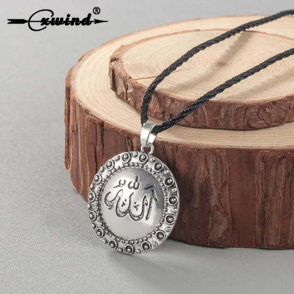 Cxwind Vintage Muslim Islam God Allah Round Pendant Necklace for Women Men Faith Jewelry Choker Necklaces Collier Femme
Cxwind Vintage Muslim Islam God Allah Round Pendant Necklace for Women Men Faith Jewelry Choker Necklaces Collier Femme