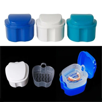 Quality Denture Bath Box Case Dental False Teeth Storage Box With Hanging Net Container Blue Plastic Artificial Tooth Set Holder
Quality Denture Bath Box Case Dental False Teeth Storage Box With Hanging Net Container Blue Plastic Artificial Tooth Set Holder