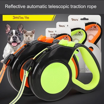 Reflective automatic extension of the pet shrinkage rope Dog harness wear-resistant anti-slip flexible
Reflective automatic extension of the pet shrinkage rope Dog harness wear-resistant anti-slip flexible