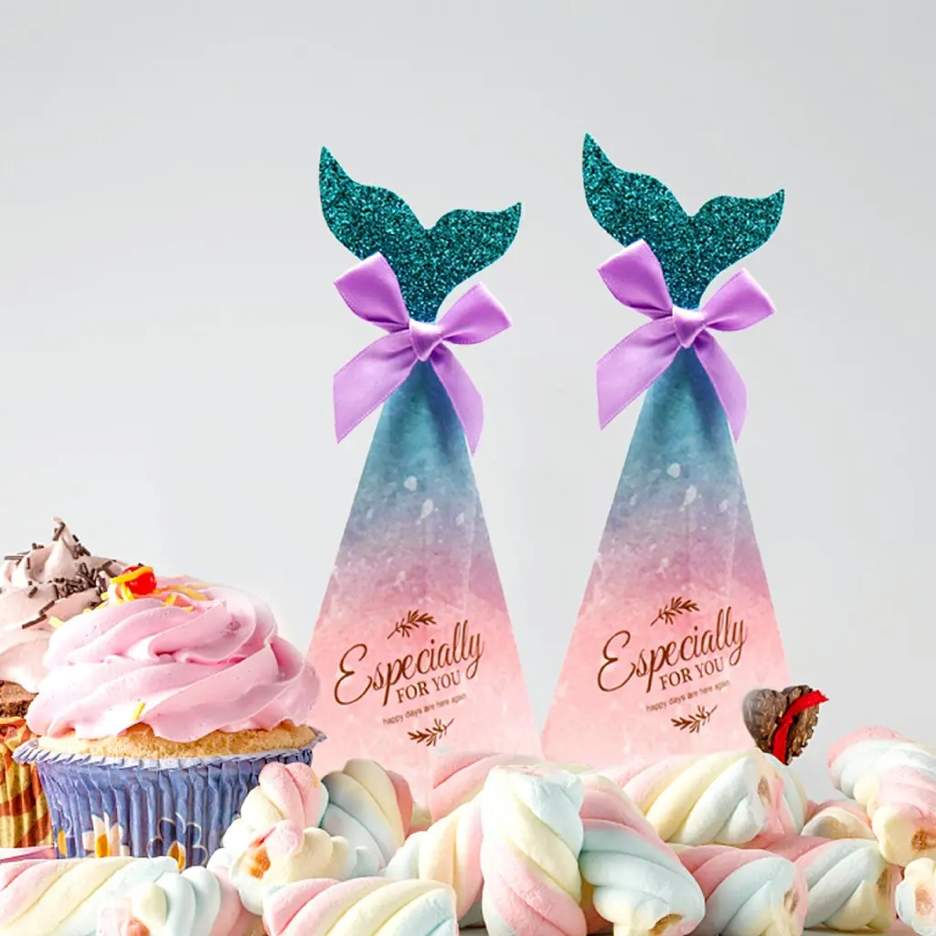 10pcs/lot Mermaid Candy Boxes Colorful Mermaid Tail Bow Knot Gifts Box Kids Favors Wedding Theme Gift Bags&Wrapping Supplies
10pcs/lot Mermaid Candy Boxes Colorful Mermaid Tail Bow Knot Gifts Box Kids Favors Wedding Theme Gift Bags&Wrapping Supplies