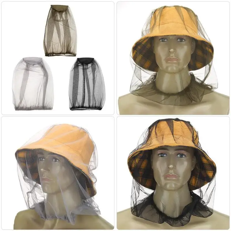 hat with face netting