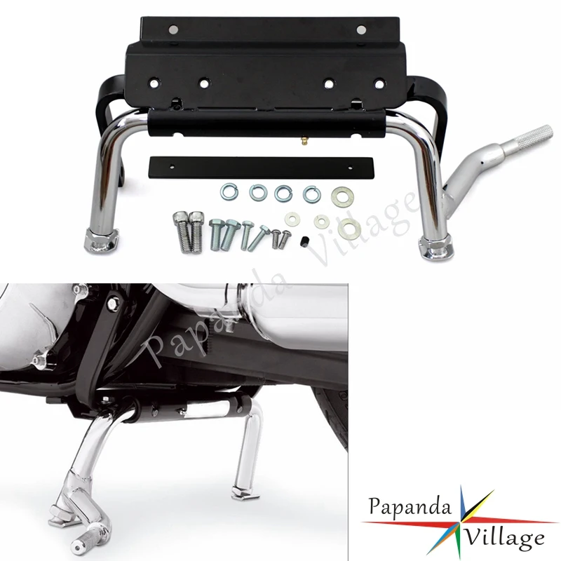 Papanda Motorcycle Steel Adjustable Center Stand Service for Harley Touring Road King Classic Electra Glide FLHX FLTR 1999-2008
Papanda Motorcycle Steel Adjustable Center Stand Service for Harley Touring Road King Classic Electra Glide FLHX FLTR 1999-2008