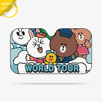 Line Friends Brown Bear Sally Car Windshield Sunshade Windscreen Cover Solar Protection Auto Zonnescherm Parasole Parasol Coche 
Line Friends Brown Bear Sally Car Windshield Sunshade Windscreen Cover Solar Protection Auto Zonnescherm Parasole Parasol Coche