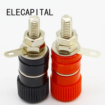 High Quality 1 pair (RED + BLACK) Amplifier Terminal Binding Post Banana Plug Jack Panel mount connector
High Quality 1 pair (RED + BLACK) Amplifier Terminal Binding Post Banana Plug Jack Panel mount connector