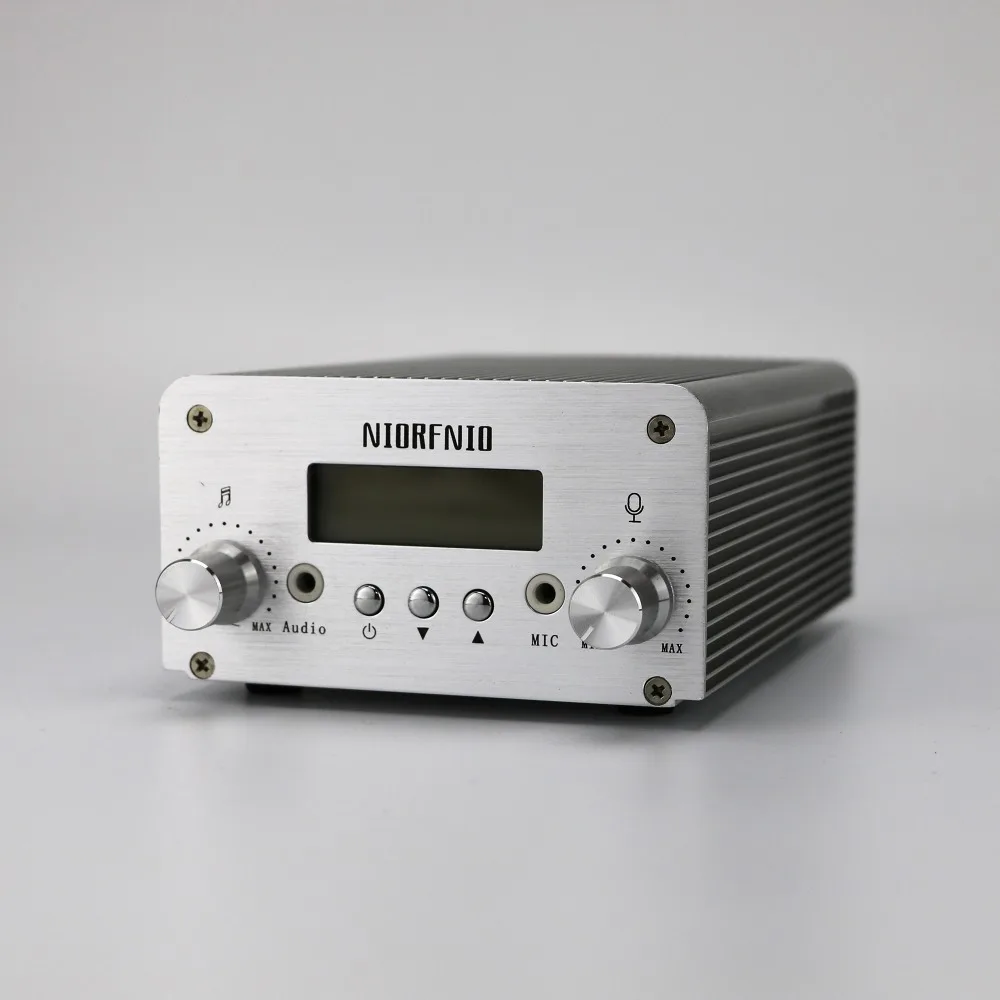 NIORFNIO 1W/6W Stereo PLL FM Broadcasting Transmitter with PC Control & Bluetooth 76-108 MHz Adjustable
NIORFNIO 1W/6W Stereo PLL FM Broadcasting Transmitter with PC Control & Bluetooth 76-108 MHz Adjustable